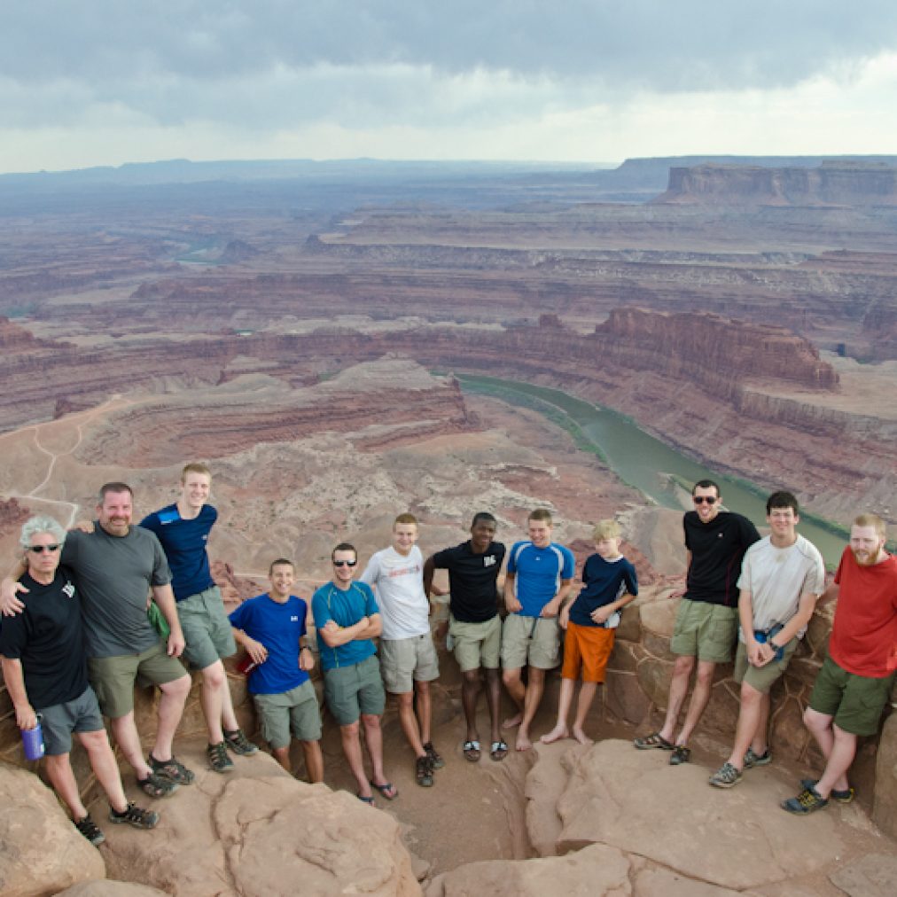 Overlooking Canyonlands National Park in Utah from Dead Horse Point SP.